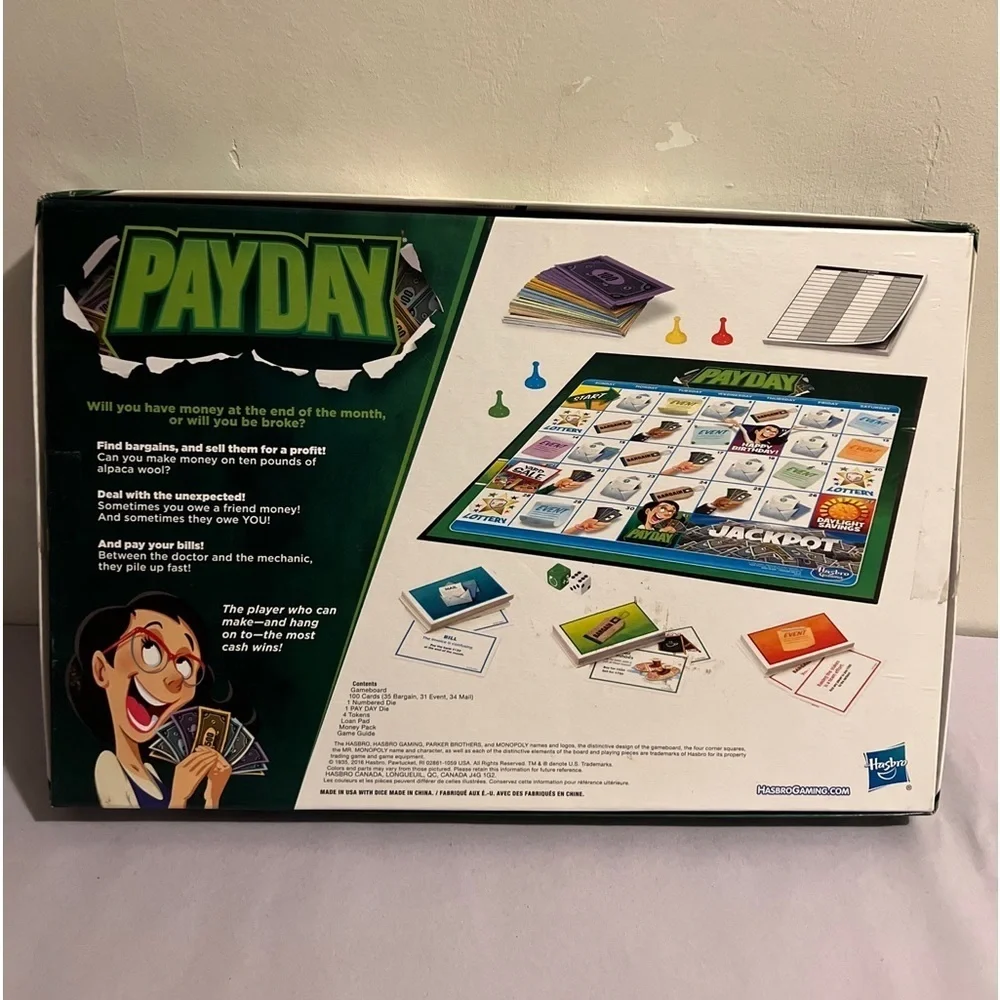 2016 Pay Day Game from the makers of Monopoly 100% Complete EUC